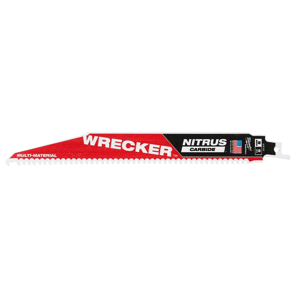 MILWAUKEE 230mm 9" 6TPI TCT WRECKER Reciprocating Saw Blade - SAWZALL - 1 Piece 48005272