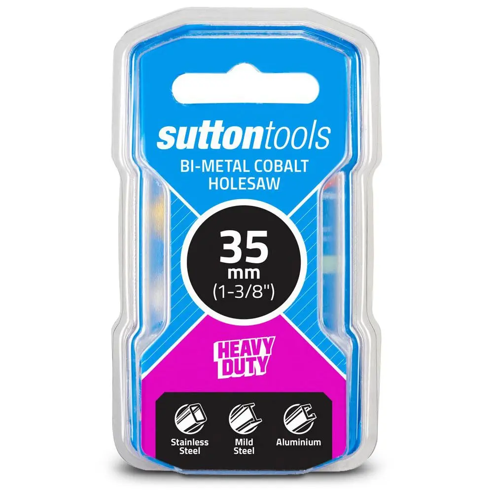 SUTTON 35mm (1.3/8inch) Bi-Metal Cobalt Holesaw