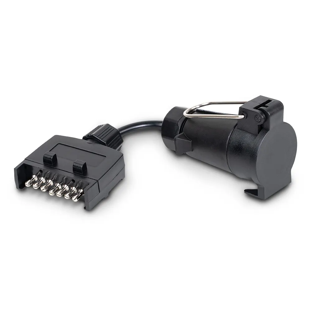 TTI 7 Pin Square Plug to 7 Pin Round Socket Trailer Adapter TA7PS7PR