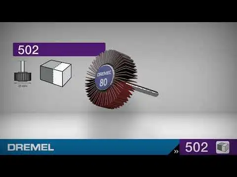 DREMEL 502 Flap Wheel 9.5mm 80 Grit