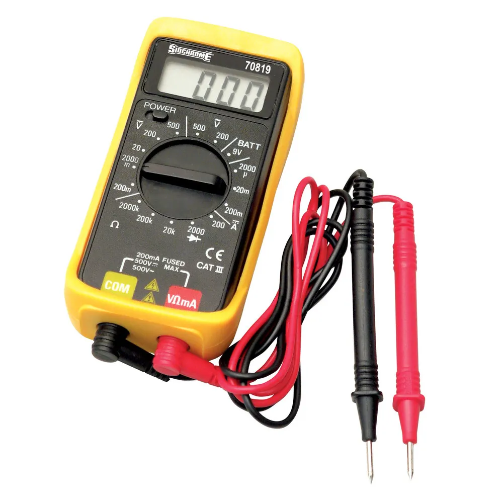 SIDCHROME 12V Mini Digital Multimeter SCMT70819