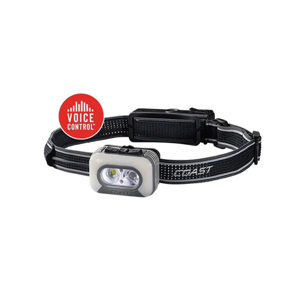 COAST 1100 Lum Tri-Colour Arc280 Cob Light Voice Control Headlamp COARL35R