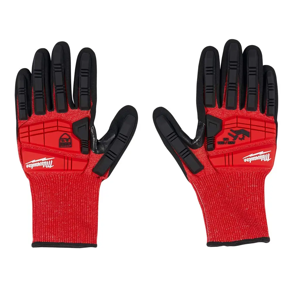 MILWAUKEE Impact Cut Level 3 Nitrile Dipped Gloves 48228970