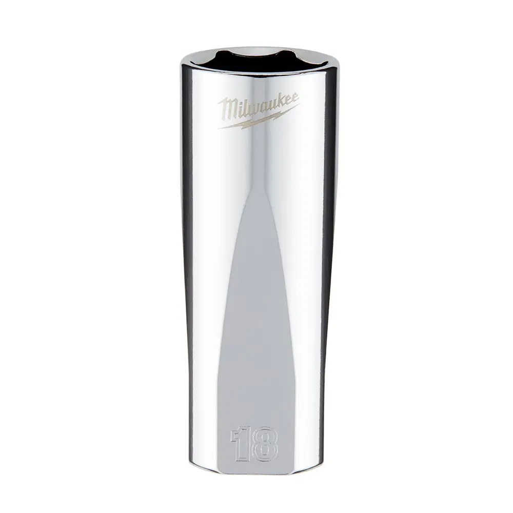 MILWAUKEE 18mm 3/8inch Deep Metric Socket 45340118