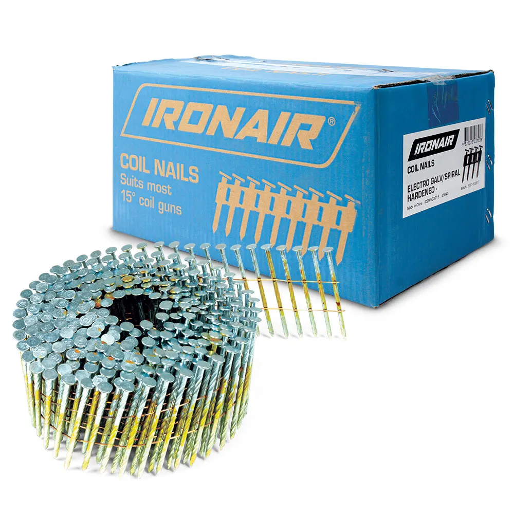IRONAIR 57x2 .5mm Galv Coil Nails Box 9000 ICSPWEG5715