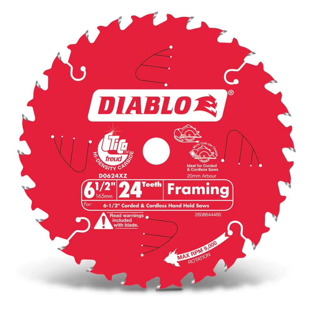 DIABLO 165mm 24T General Purpose Saw Blade 2608644460