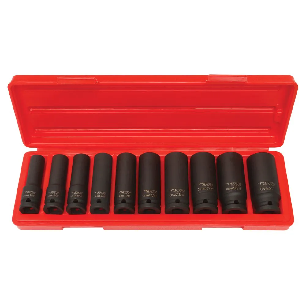 TTI 10 Piece 1/2" Deep Impact Socket Set TTI1210MID