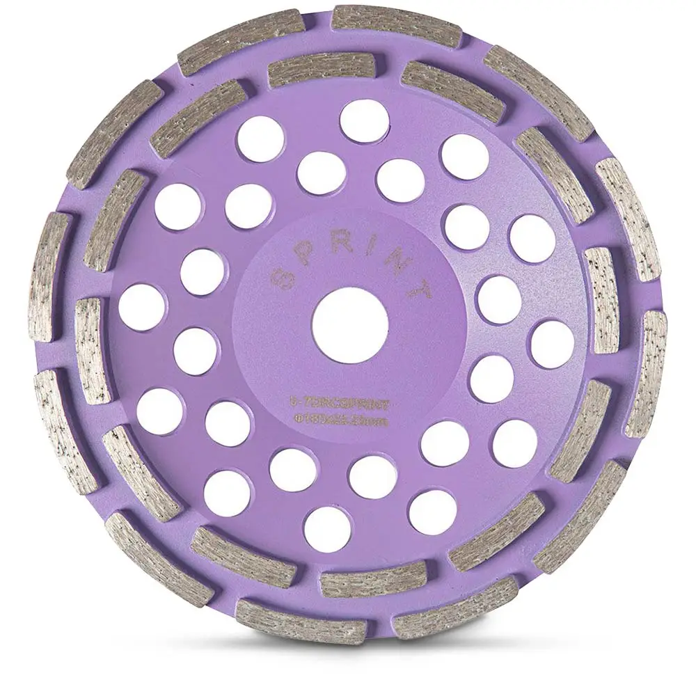 UNITEC 180mm Double-Row General Purpose Diamond Grinding Cup - SPRINT U-7DRCSPRINT