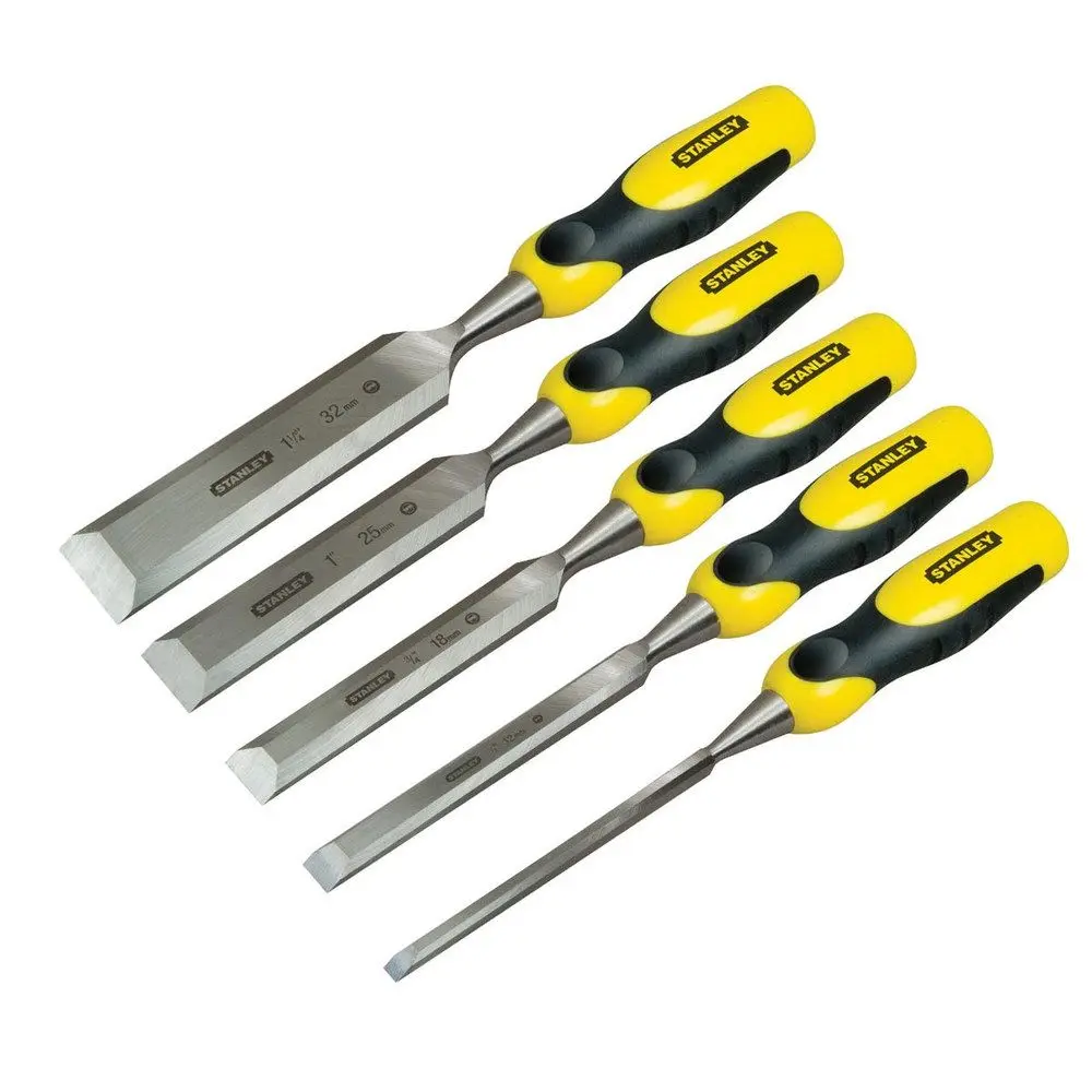 STANLEY 5 Piece Wood Chisel Set W/ Case 2-16-885