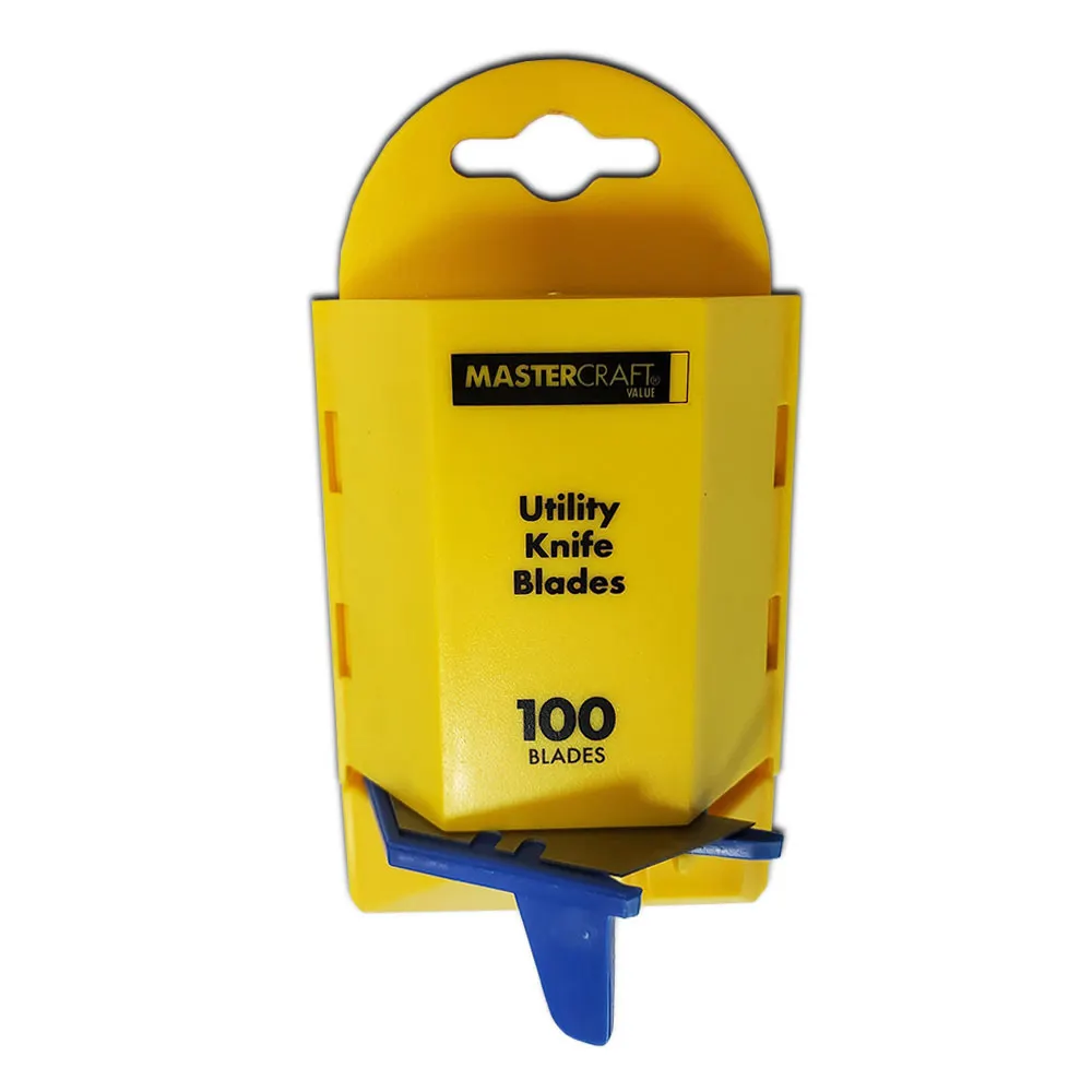 MASTERCRAFT Utility Knife Blades - 100 Piece MCUK100