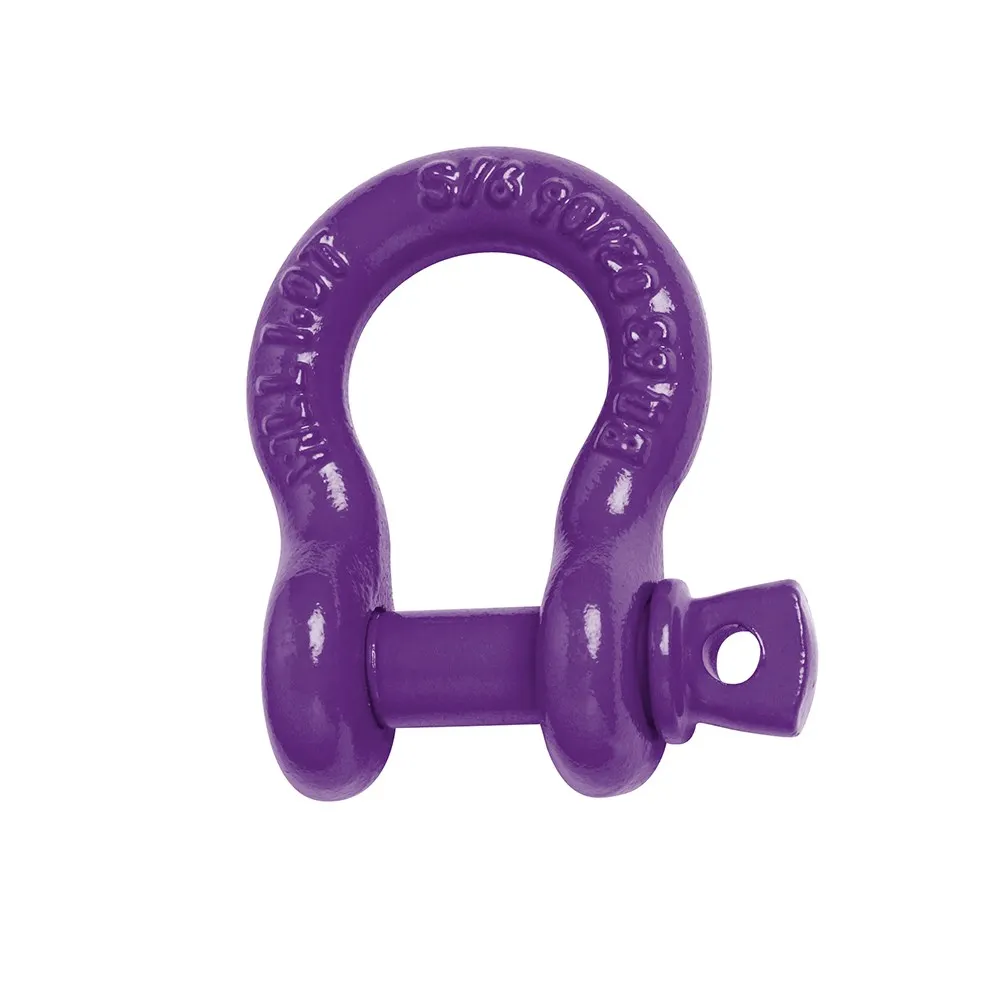 BEAVER 10mm x 11mm Colour Coded Screw Pin Bow Shackles 242310MP