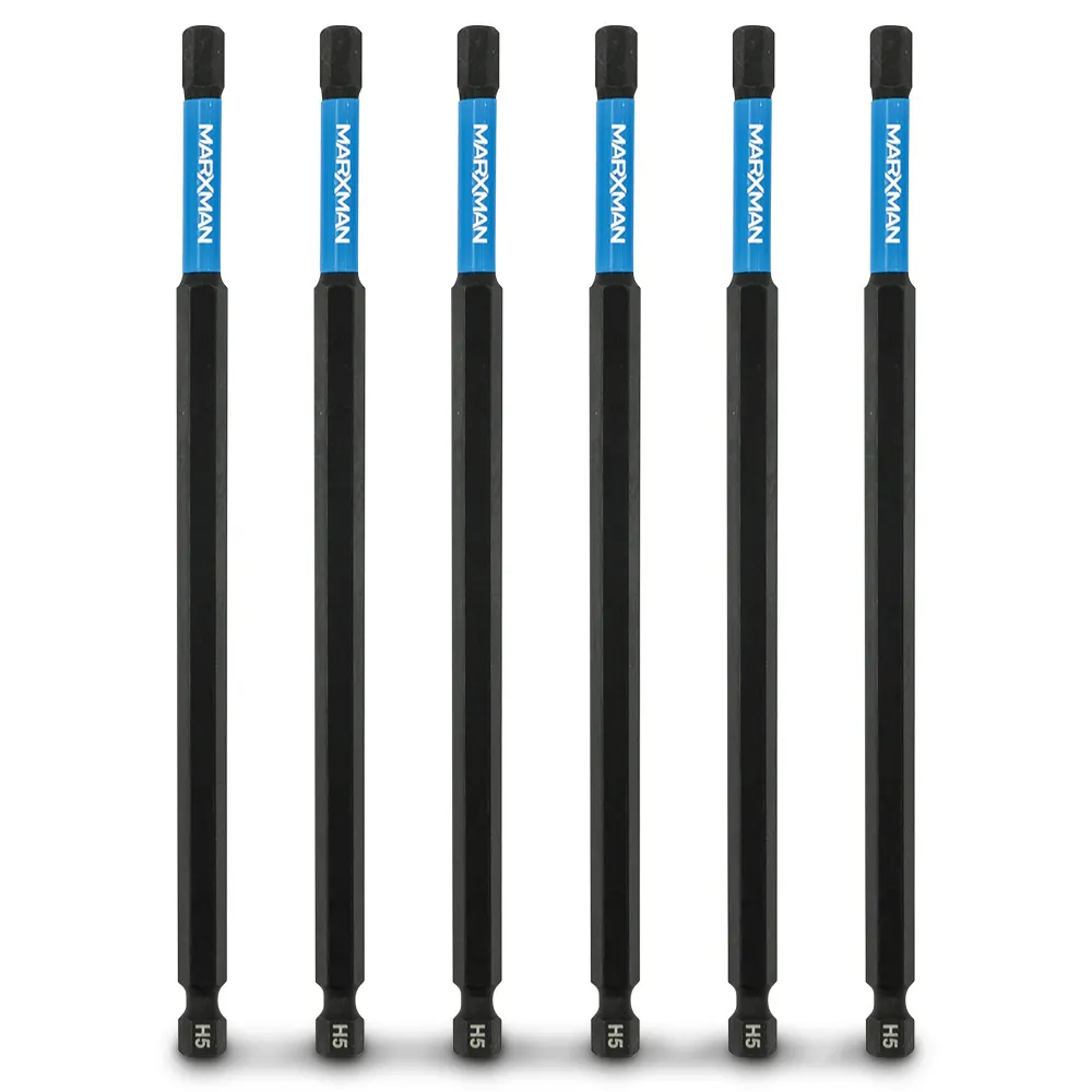 MARXMAN 5x150mm Hex Power Impact Screwdriver Bit - 6 Piece MSDBH51506PC
