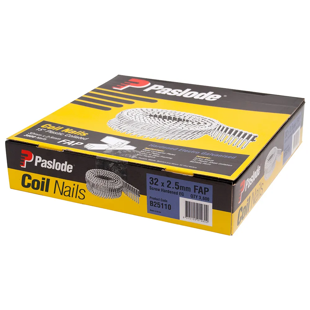 PASLODE 32mm Collated Plastic Sheet Nails 3600 Pack B25110