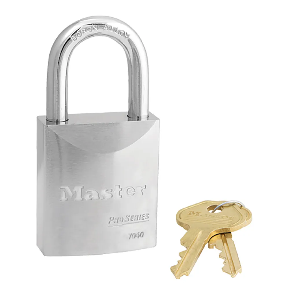 MASTER LOCK 44mm Boron Shackle Proseries Steel Padlock 7040K