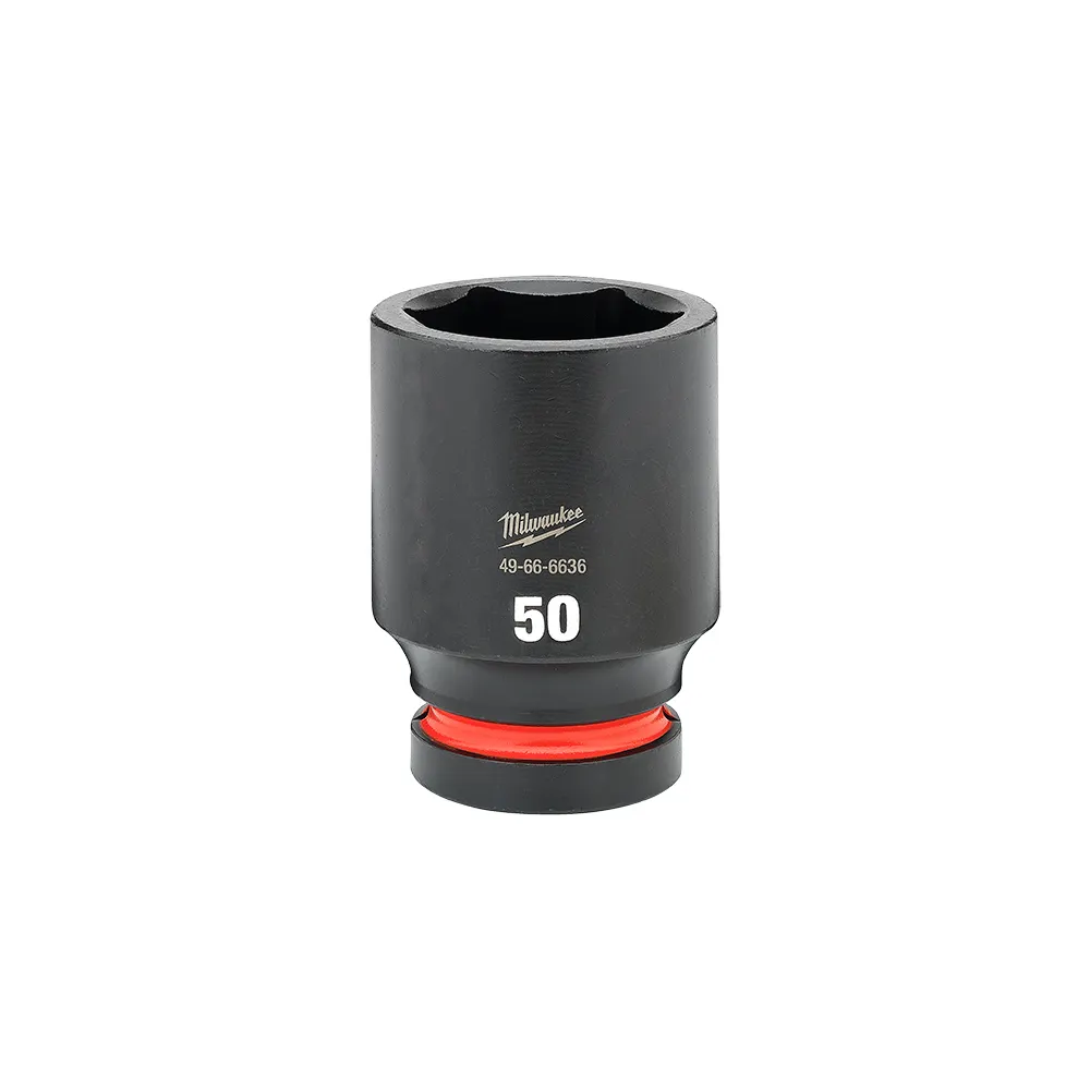 MILWAUKEE SHOCKWAVE 1inch Drive 50mm Deep 6 Point Impact Socket 49666636