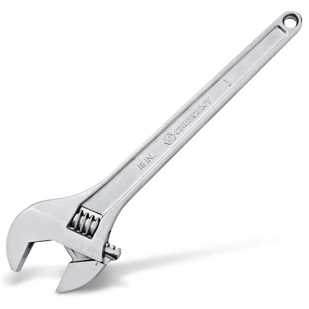 CRESCENT 15inch Adjustable Tapered Handle Wrench - Carded AC215VS