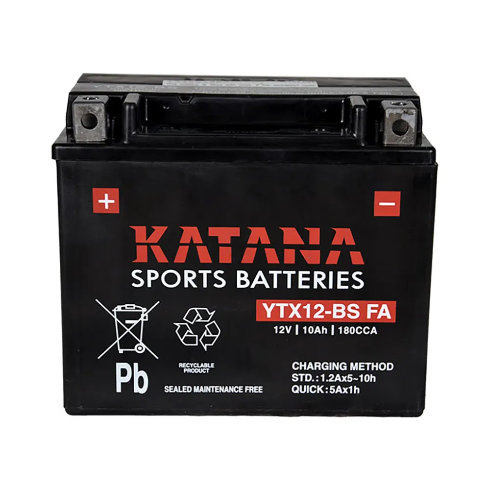 KATANA MOTORCYCLE YTX12-BS FA Motorcycle Battery 151016