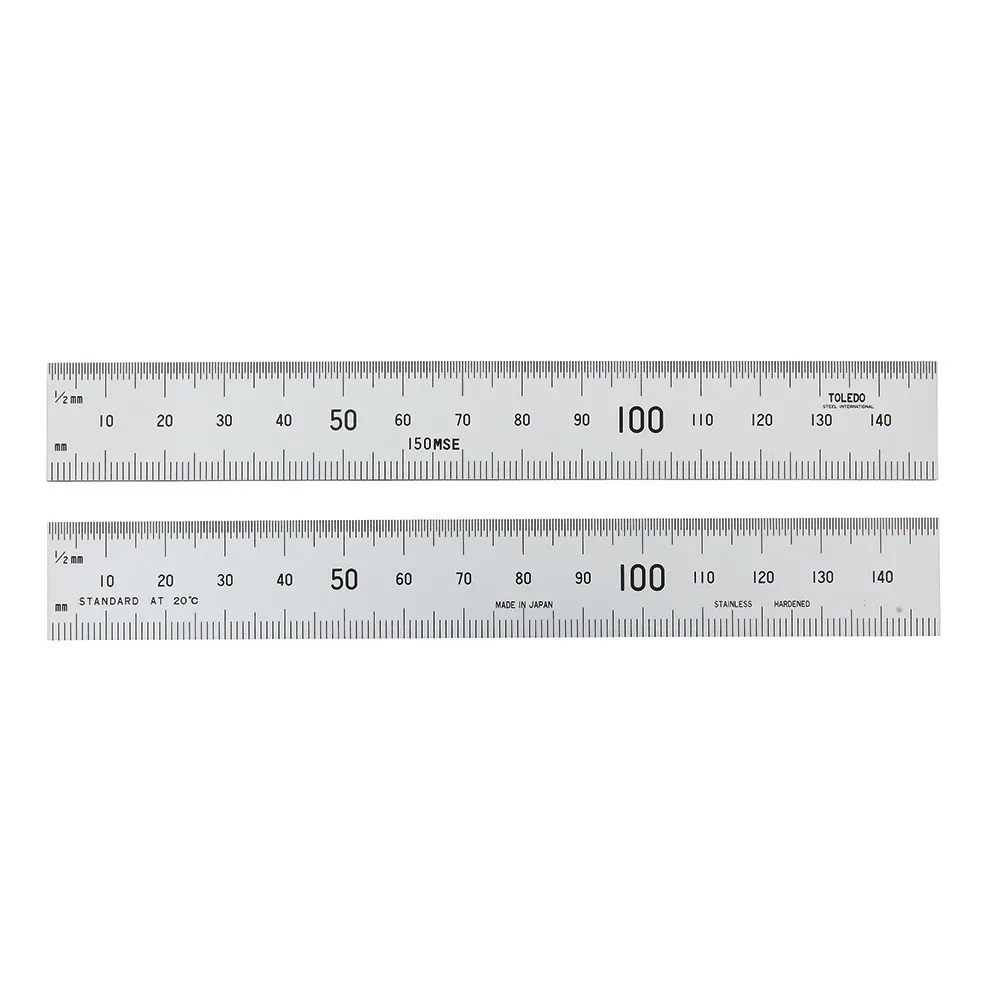 TOLEDO 150mm Double Sided Metric Stainless Steel Ruler 150MSE