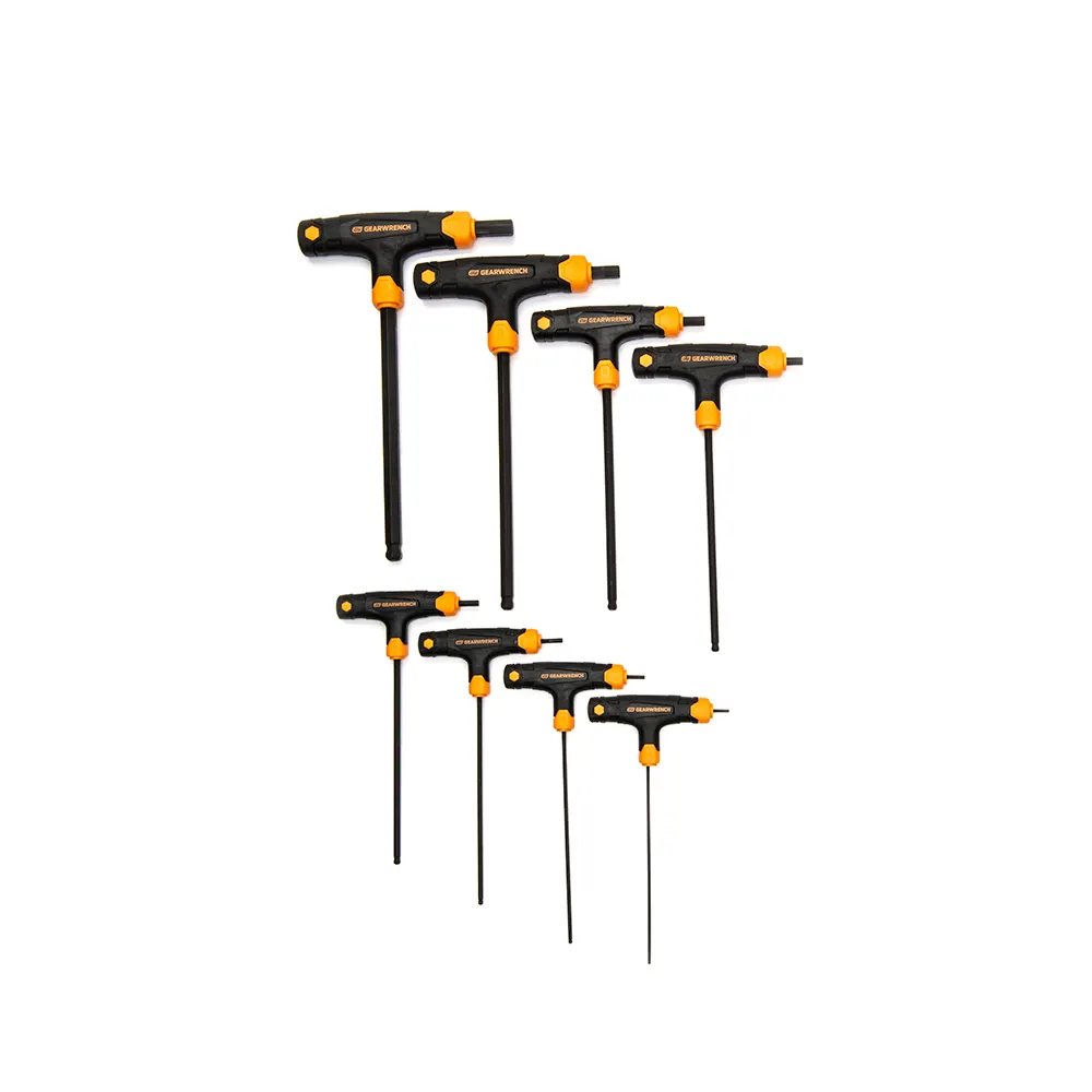 GEARWRENCH 2-10mm T-Handle Met B/End Hex Key Set - 8 Piece 83520