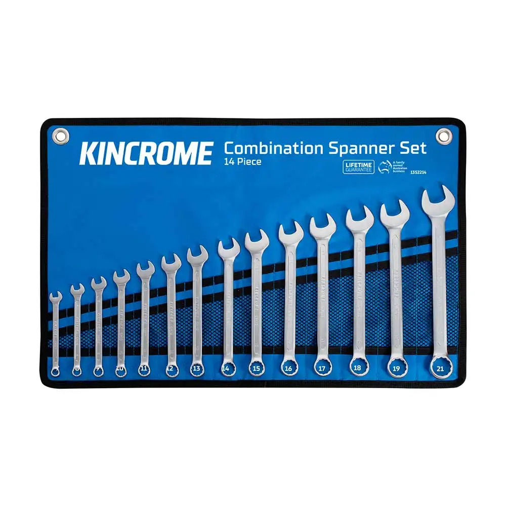 KINCROME 14 Piece Combination Spanner Set - Metric 1352214