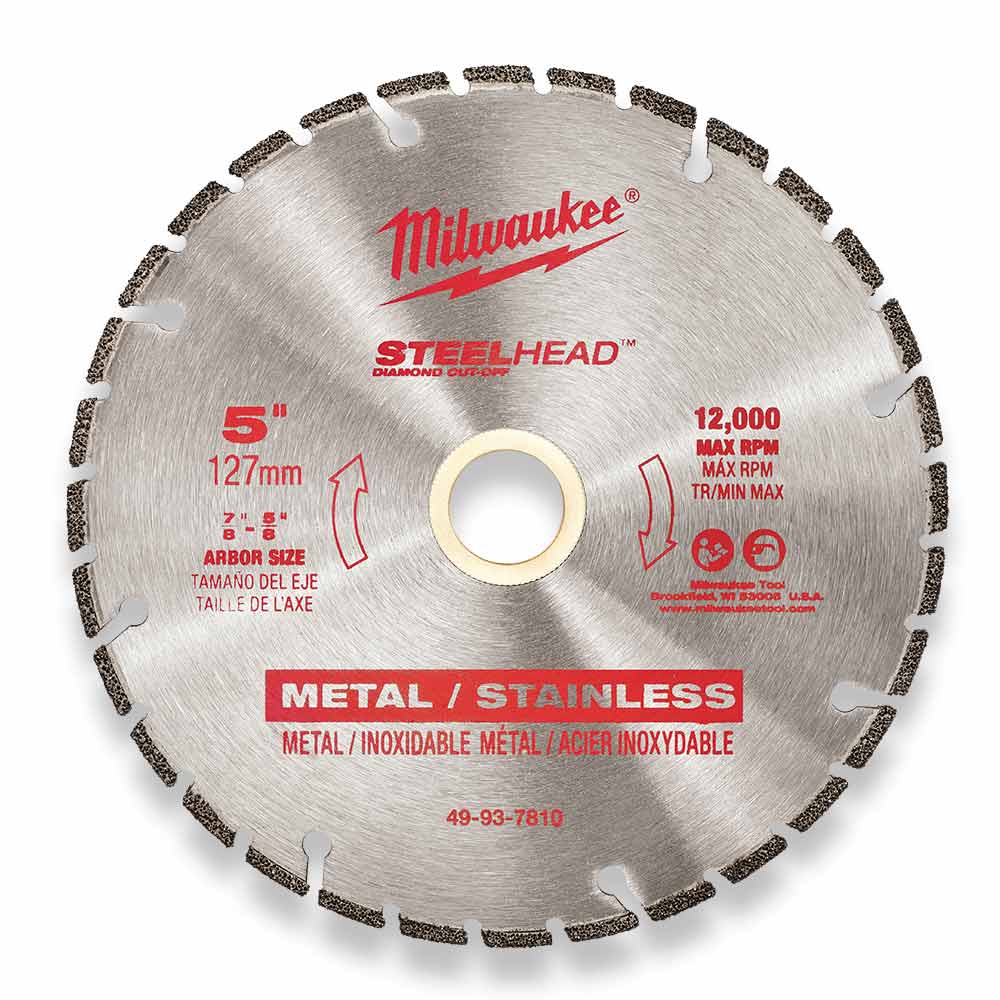 MILWAUKEE 125mm (5") STEELHEAD Diamond Cut-Off Blade 49937810