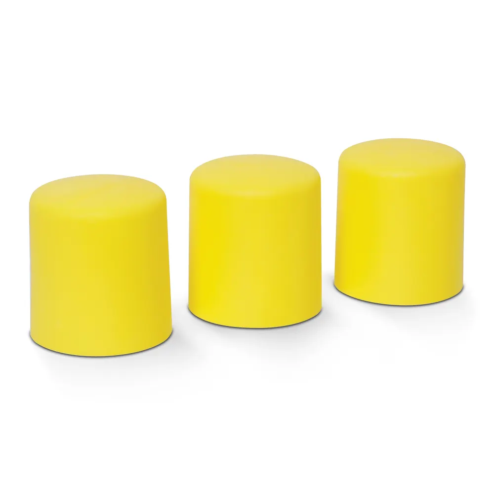 GUARDALL Star Picket Yellow Safety Caps - 100 Piece GSPC1Y