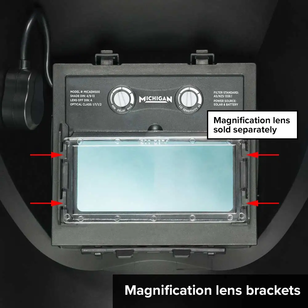 MICHIGAN True View Variable Shade Auto Darkening Carbon Welding Helmet MICADH500