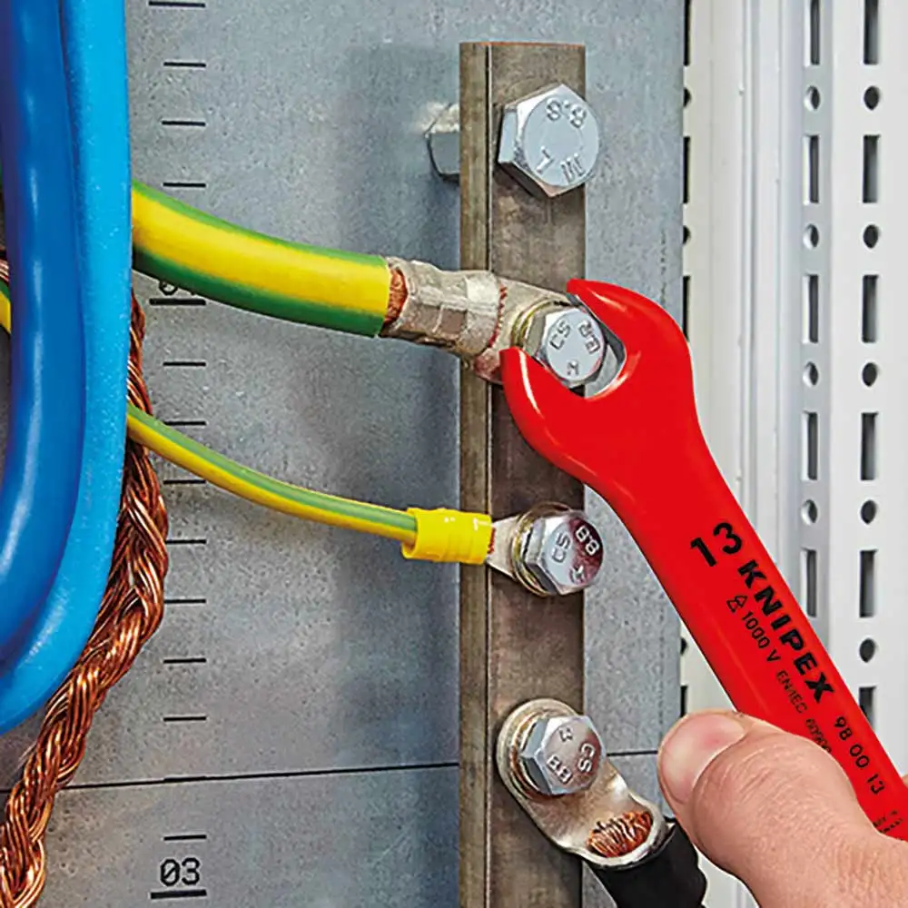 KNIPEX 1000V 13mm Insulated Open-End Spanner 980013