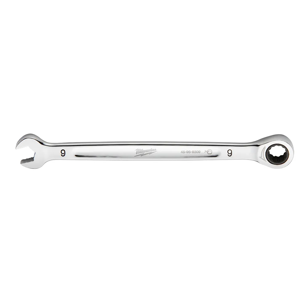 MILWAUKEE 9mm 144T Ring & Open Metric Ratcher Spanner 45969309