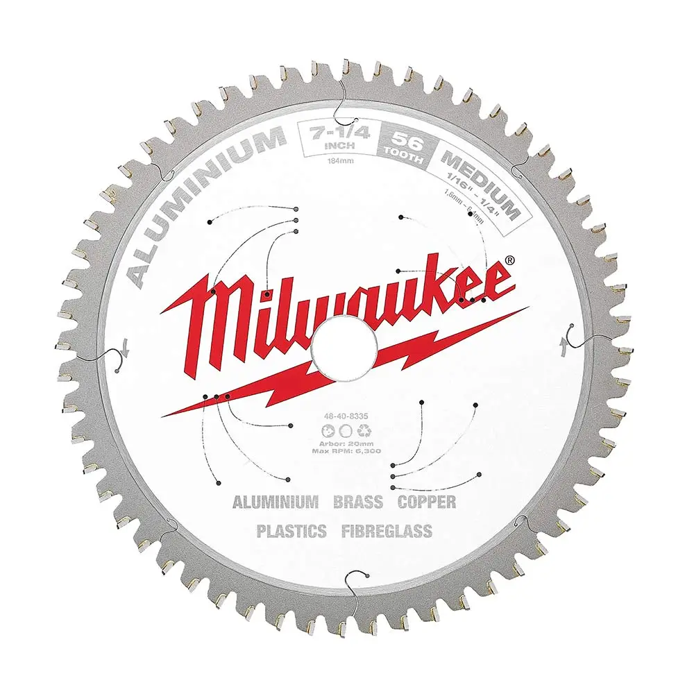 MILWAUKEE 184mm 56T TCT Blade Circular Saw for Alum 48408335