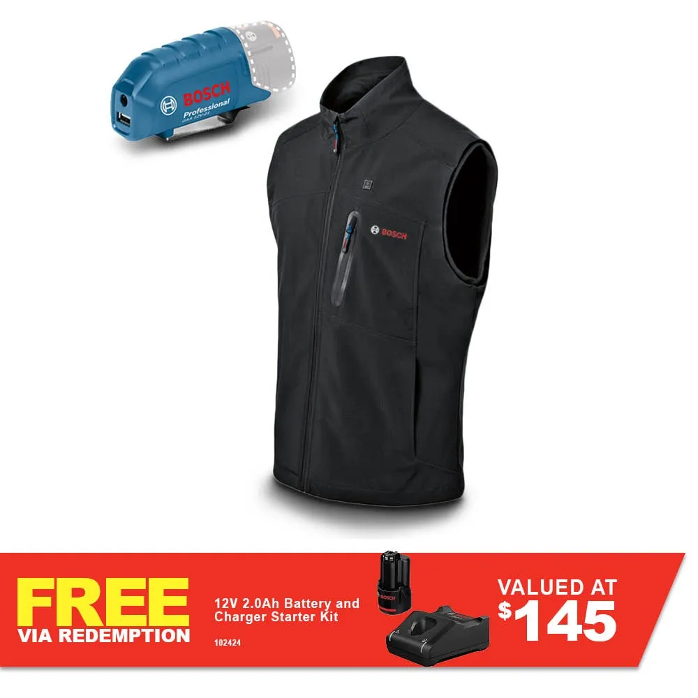 BOSCH 12V Heated Vest Skin - Black 06188000EA