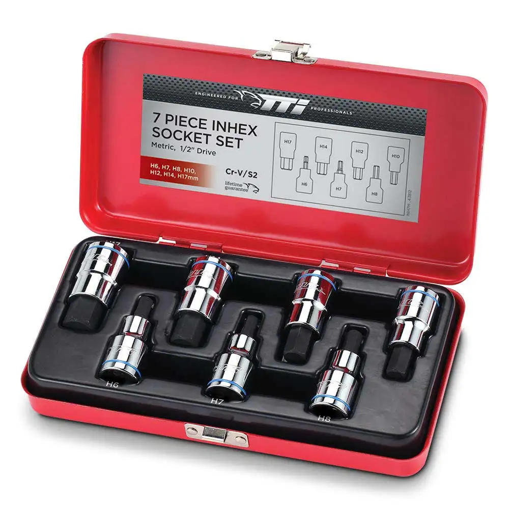 TTI 7 Piece 1/2inch Metric Inhex Socket Set INH7M