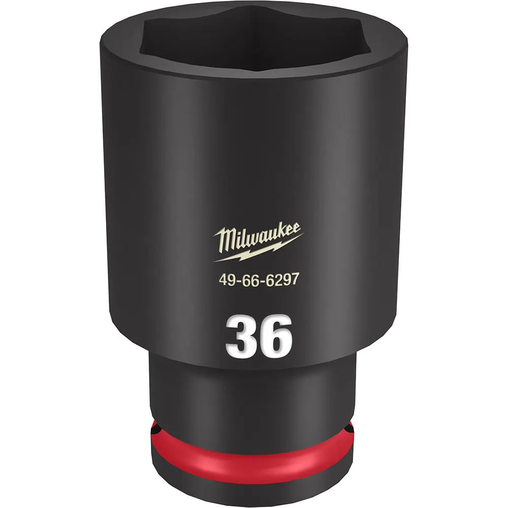 MILWAUKEE SHOCKWAVE 1/2" Drive 36mm Deep 6 Point Impact Socket49666297