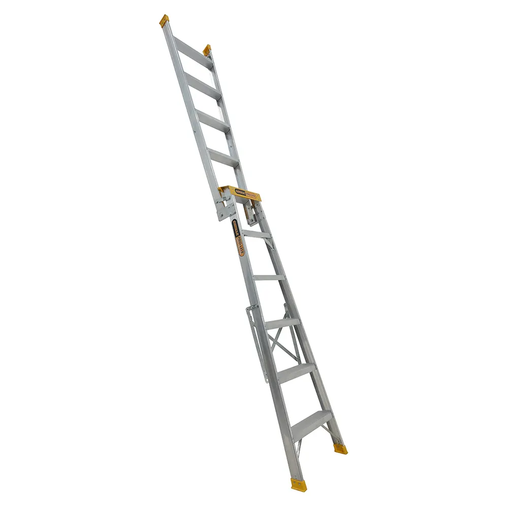 GORILLA 1.75 - 3.13m 150kg Pro-Lite 6 Step Aluminium Dual Purpose Ladder Industrial DM006-PRO