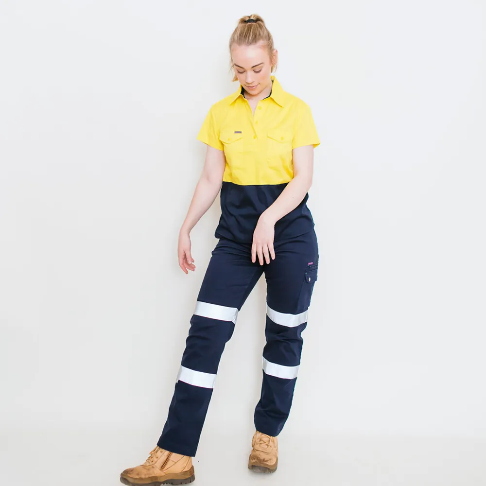 GREEN HIP Hi-Vis Light Weight Shirt Short Sleeves Yellow/Blue SSS-HIVIS-YB 06