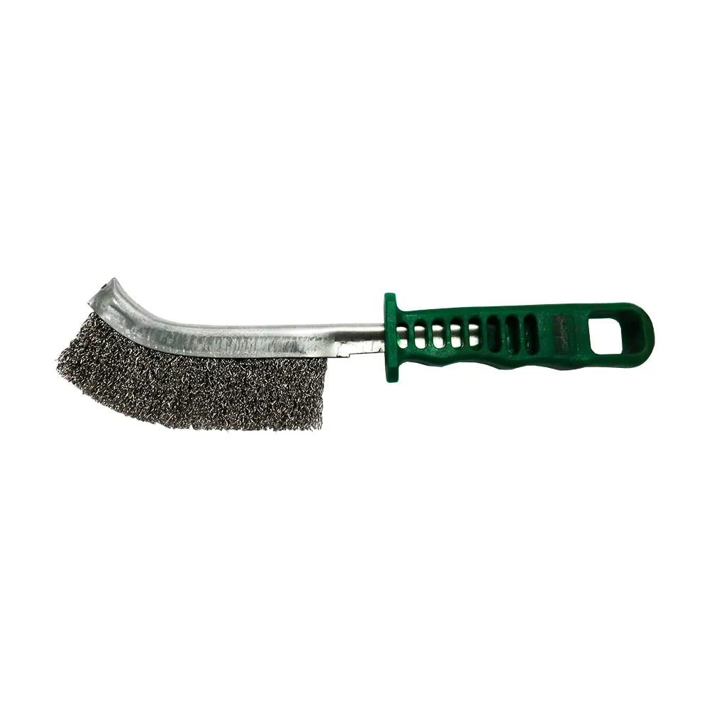 JOSCO Stainless Steel Bristle Plastic Handle Scratch Wire Brush BSBSS