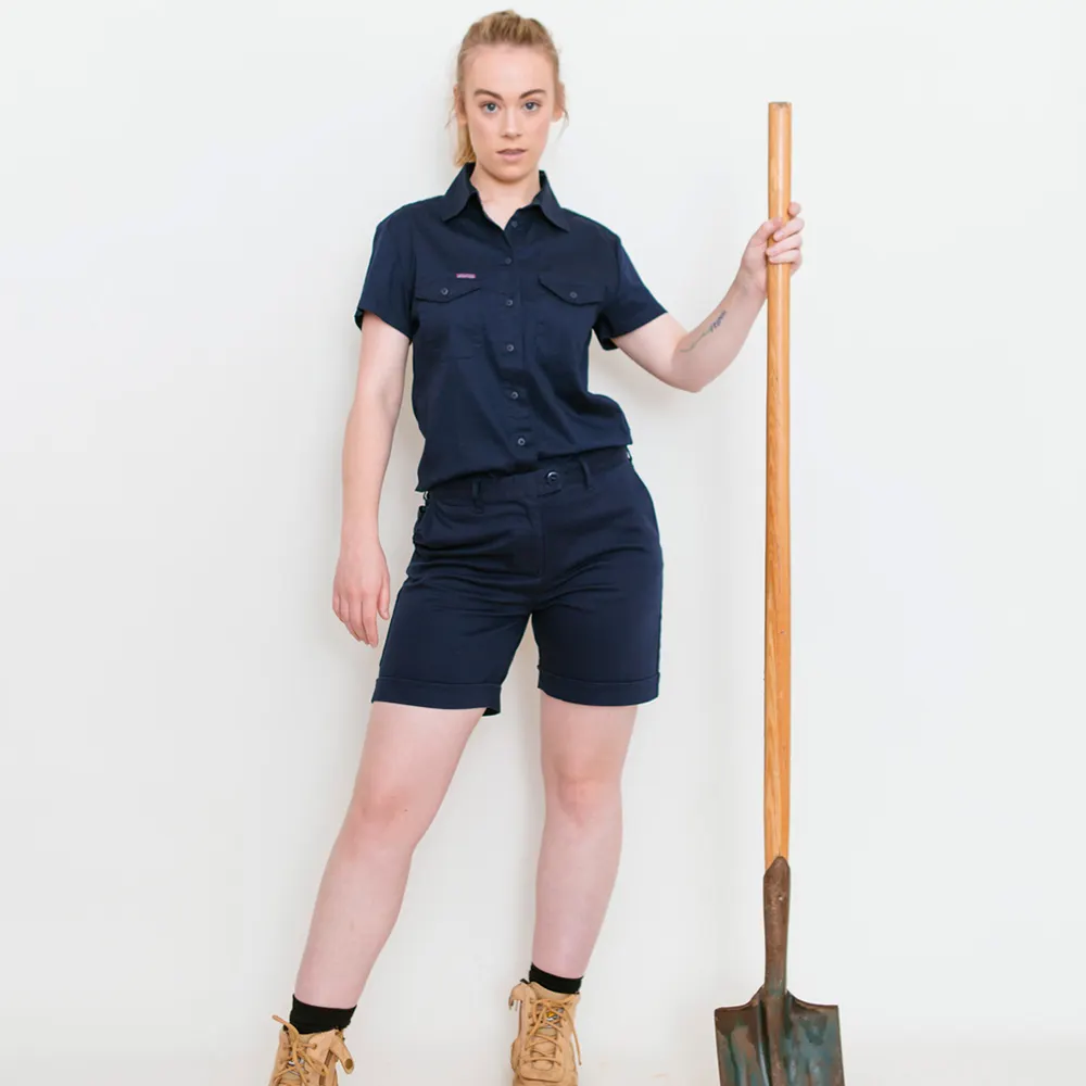 GREEN HIP High Rise Shorts Original Navy Blue S-ORIG-B 06