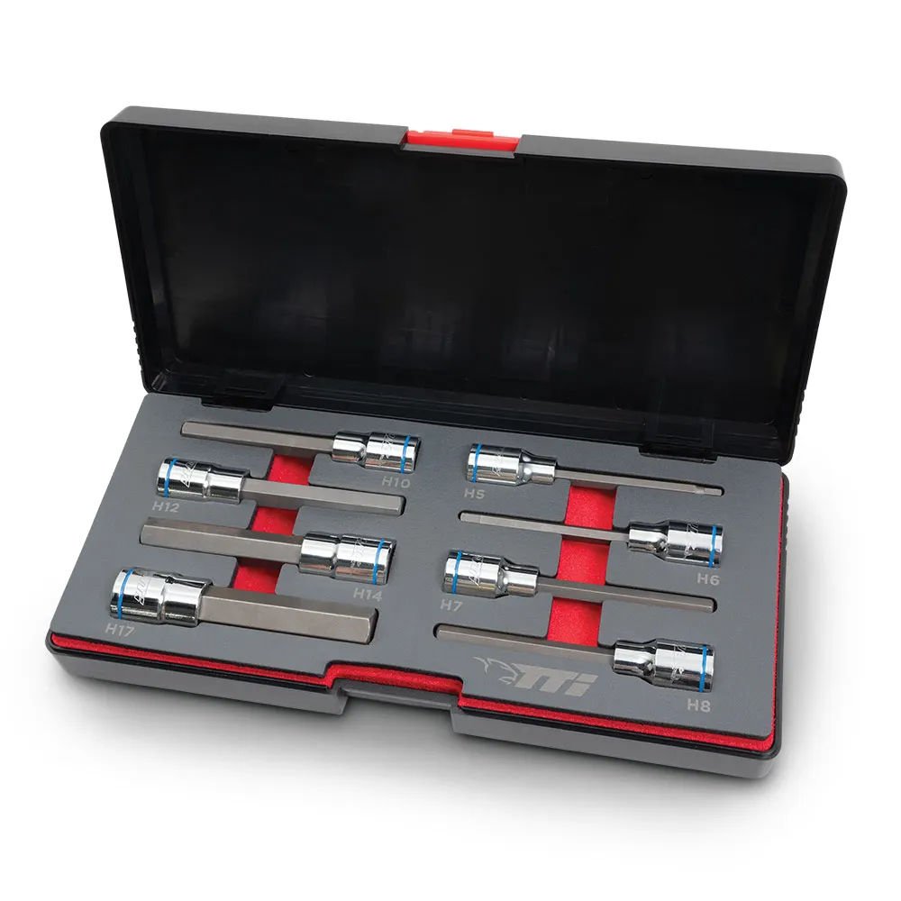 TTI Long Series 8 Piece 1/2inch Inhex Socket Set TT2035