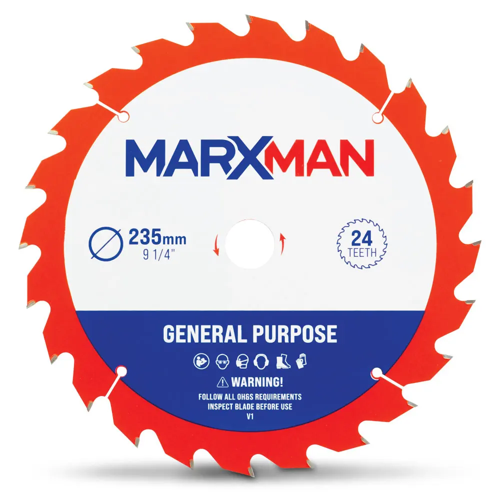 MARXMAN 235mm 24T TCT Wood G/Purpose Circular Saw Blade MMCSS23524
