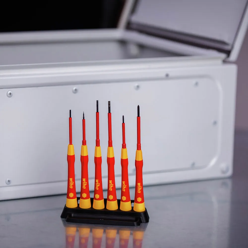 WIHA VDE Slotted, Phillips Screwdriver Set incl. Holder - 7 Piece 42989