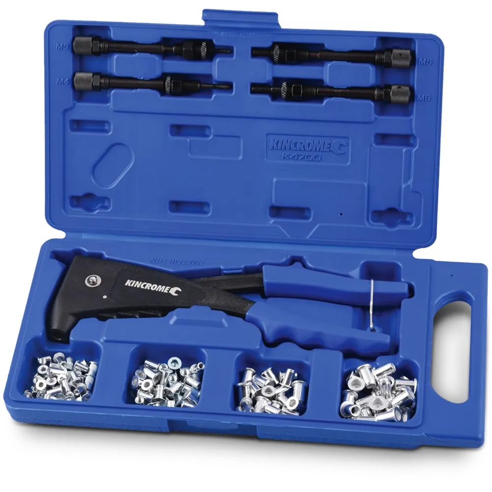 KINCROME 85 Piece Nut Riveter Set M3-M6 Nutsert K4700
