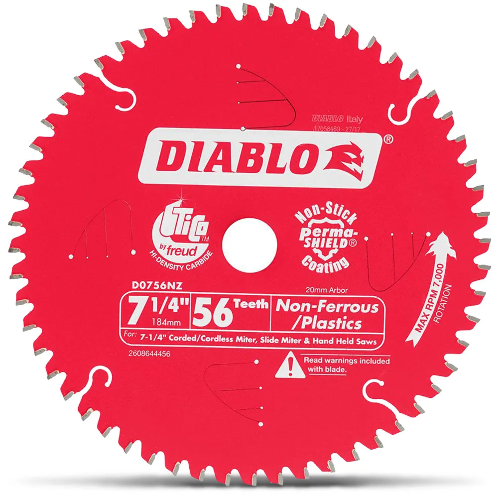 DIABLO 184mm 56T Non-Ferrous/Plastics Saw Blade 2608644456