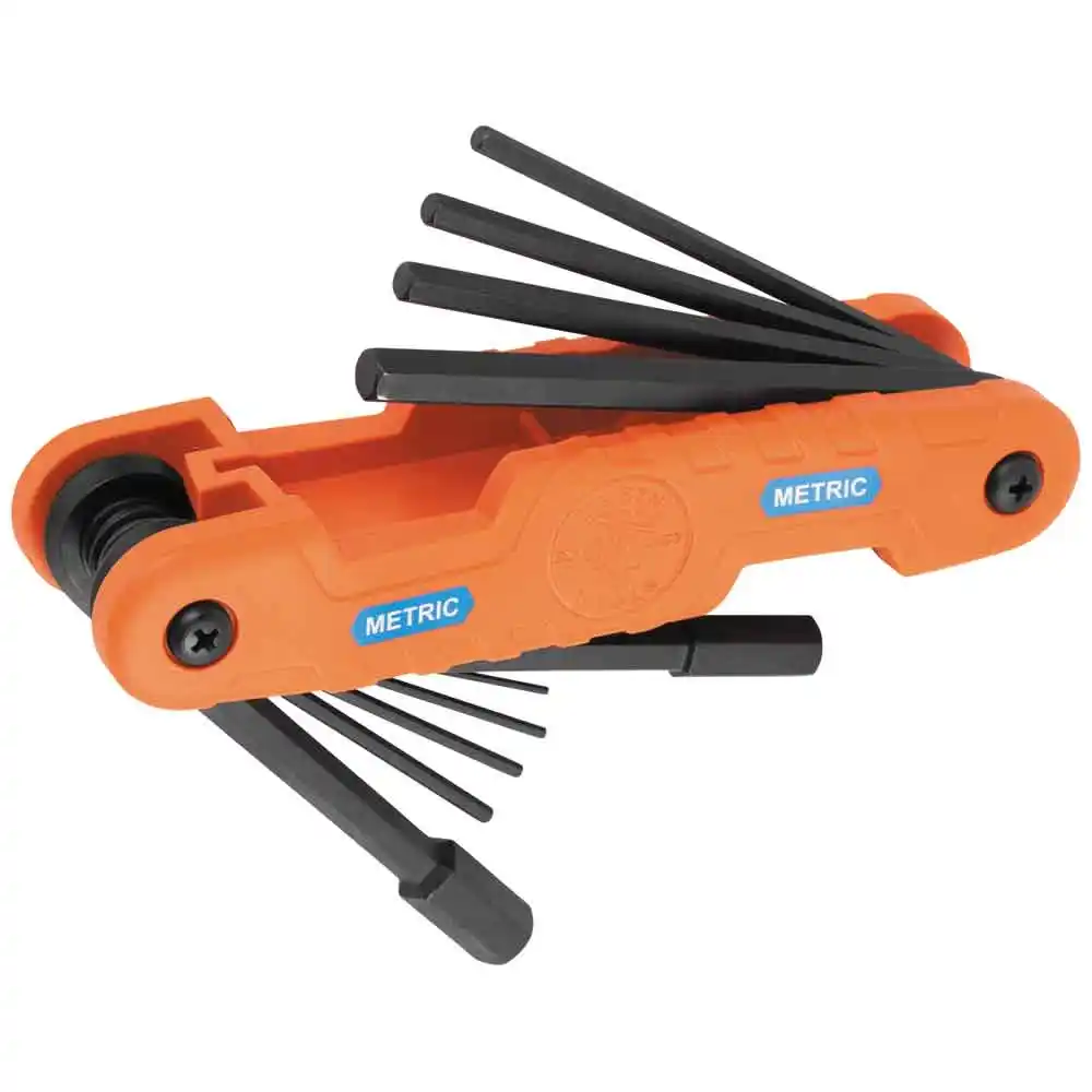 KLEIN Metrics Pro Folding Hex Key Set - 10 Key A-70550M