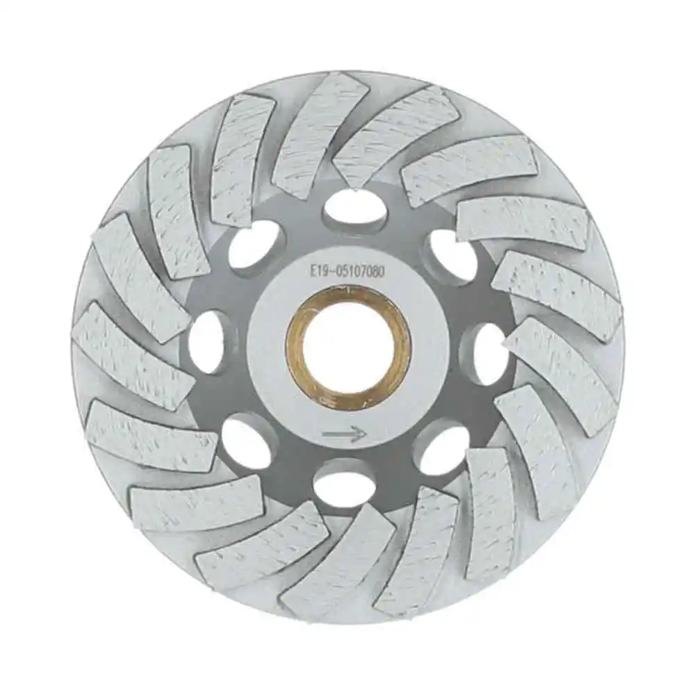 CLIPPER 100 X 22.2/16mm 18-Segment Swirl Spiral Diamond Grinding Cup 70184624195