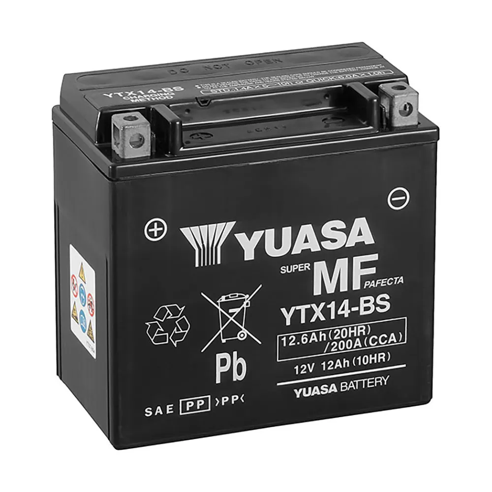YUASA MOTORCYCLE YTX14-BS Motorcycle Battery 156012