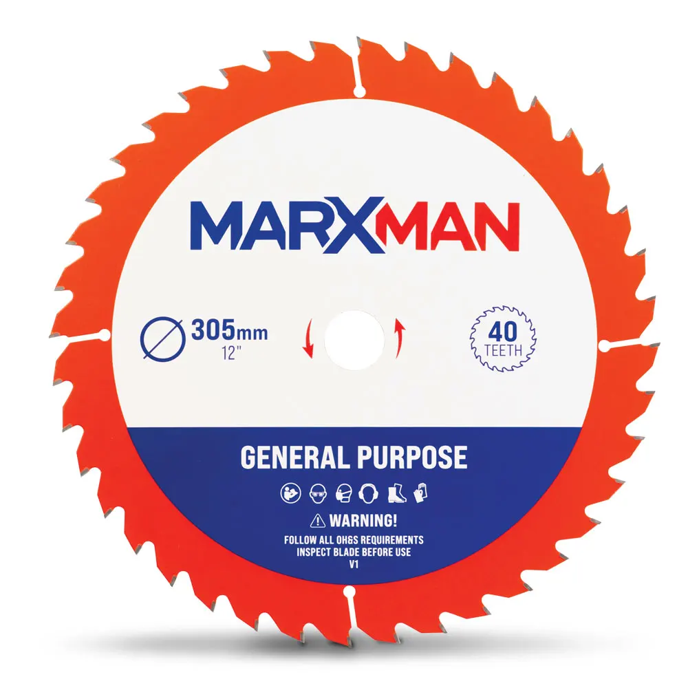 MARXMAN 305mm 40T TCT Wood G/Purpose Circular Saw Blade MMCSS30540
