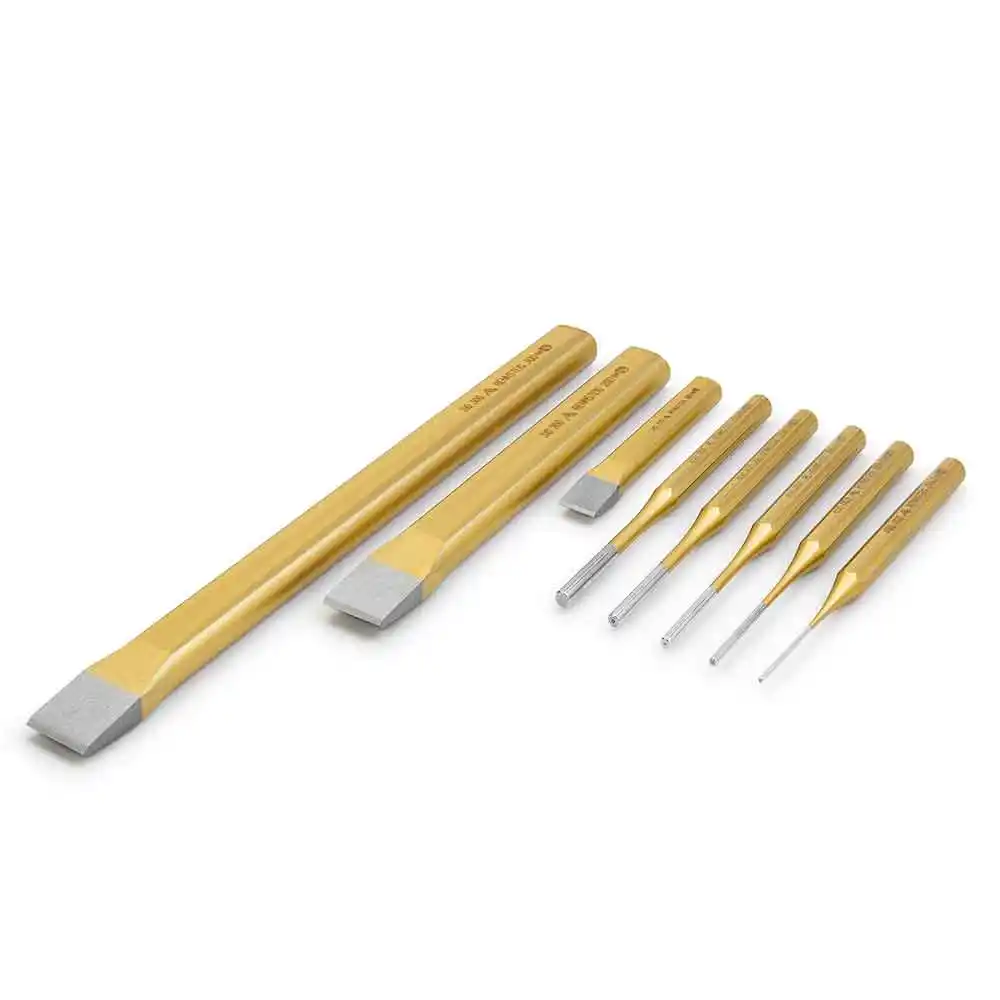 RENNSTEIG 8 Piece Parallel Pin Chisel Punch Set RCPFT8