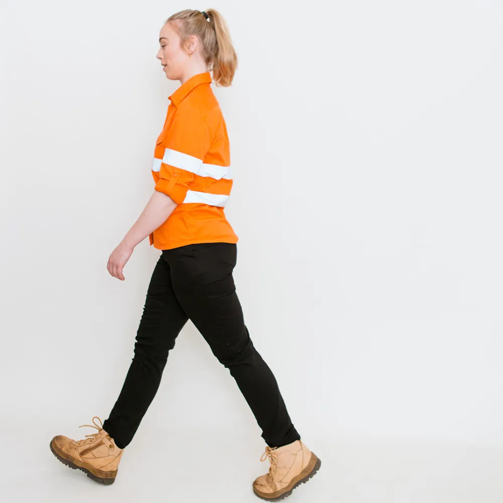 GREEN HIP Hi-Vis Light Weight Shirt Reflective Orange SLS-HIVISREF-O 06