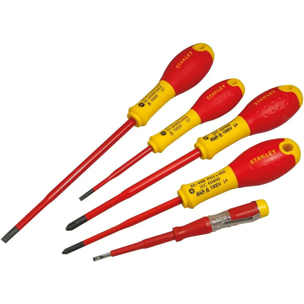 STANLEY FATMAX 5 Piece 1000V Insulated VDE Screwdriver Set XTHT0-62692