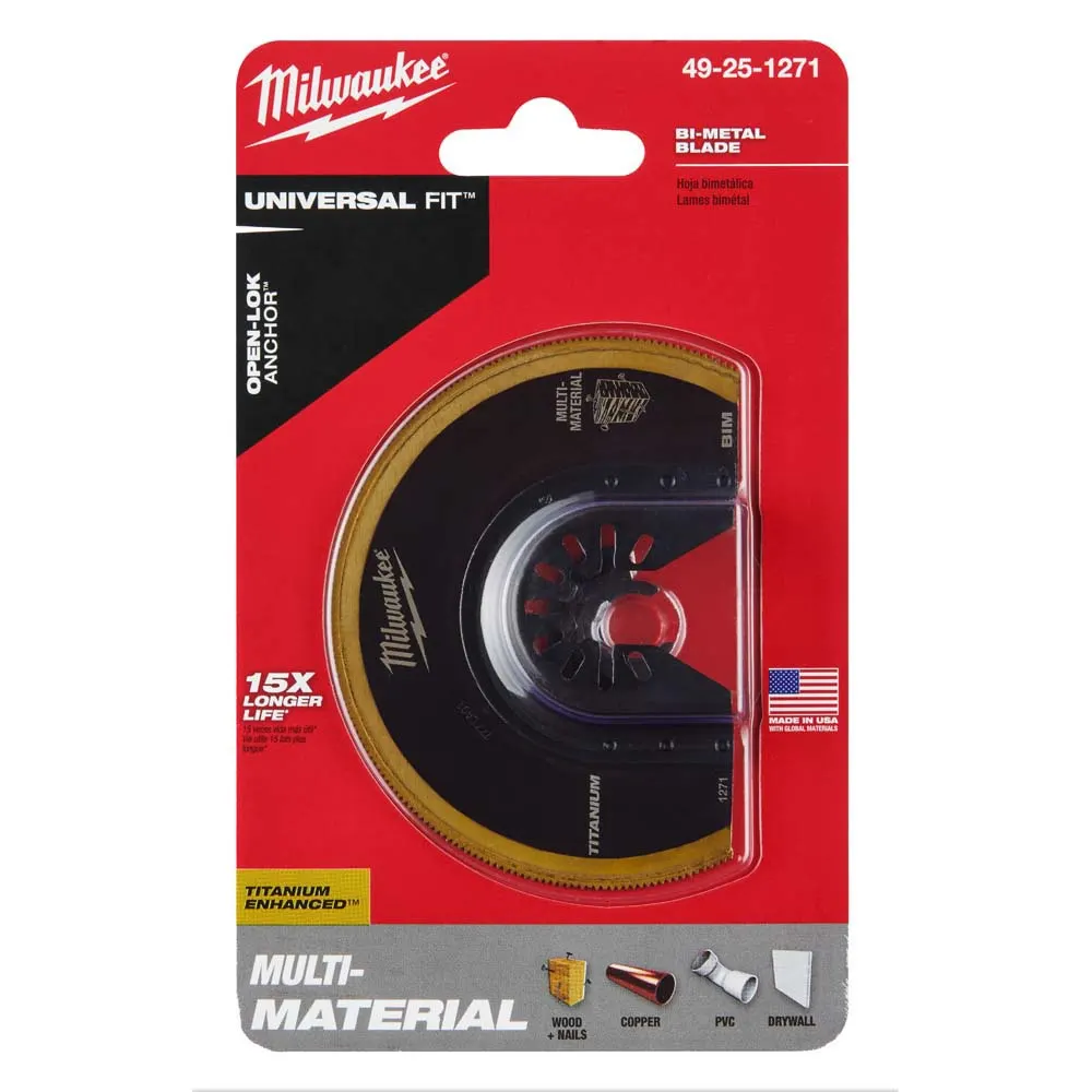 MILWAUKEE 89mm OPEN-LOK Titanium Enhanced Bi-Metal Metal Blade 49251271